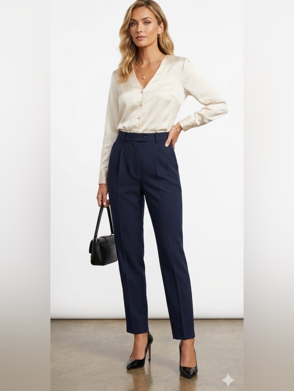 Dolce & Gabbana Classic Black Wool Pants Size 26 Size Small